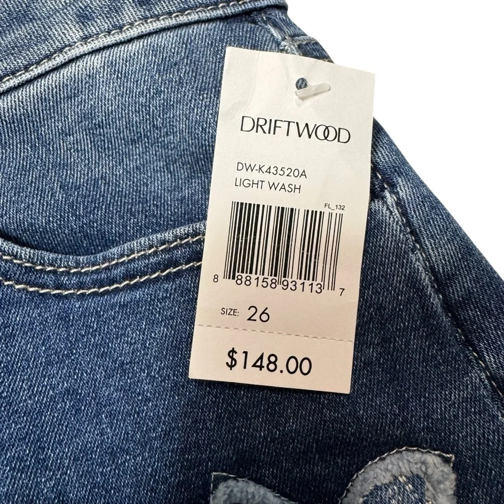 NWT New $148 Driftwood Embroidered Denim Mini Skirt Size 26 - Picture 8 of 8